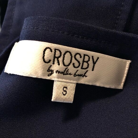 Crosby by Mollie Burch Peaches Jumpsuit Navy Blue S - Picture 3 of 4
